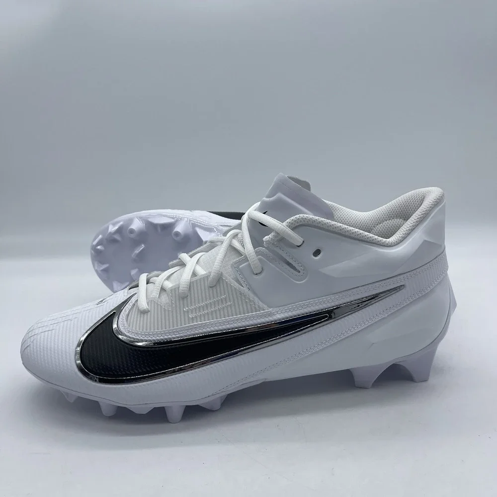 Nike FZ4268-100 Men's Size 12.5 Vapor Edge Elite 2 Carbon White Football Cleats